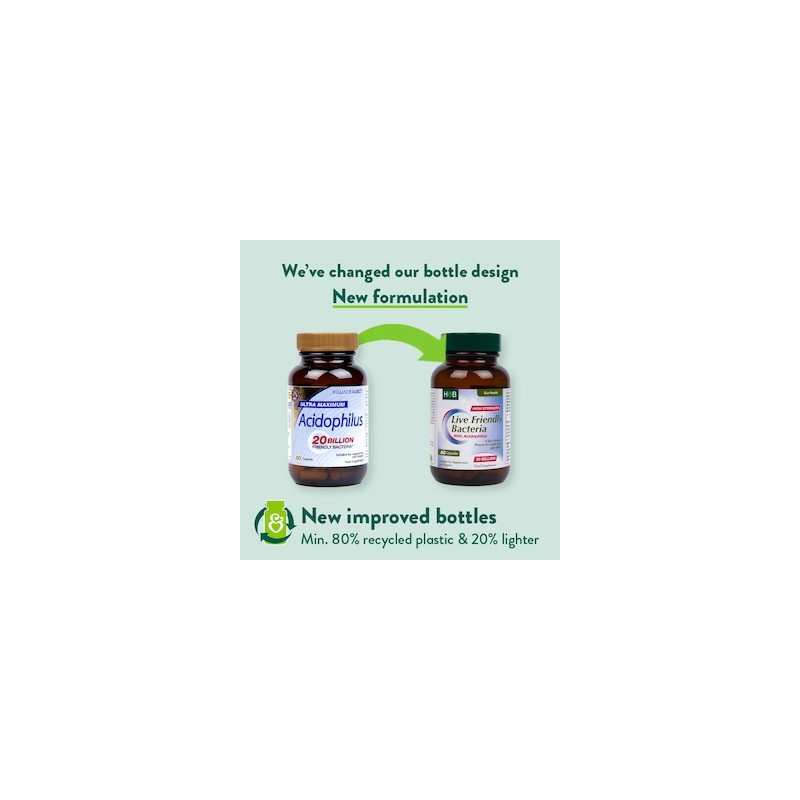 Holland & Barrett Live Friendly Bacteria 20 Billion 60 Capsules