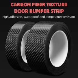 AOWIS Car Door Edge Guards Door Sill Protector Anti-Scratch Anti-Collision Car Anti Scratch Plate Protective Strip Rear Bumper,Suitable for Most car Accessories (Carbon Fiber Pattern, 2in*33ft)