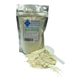 Baking Beauty and Beyond Professional Mix Improver Powder for Bread - Dough Enhancer for Bread, Grain Dough Conditioner Strengthens Gluten or Starch and Improves Texture of All Flours, 100g
