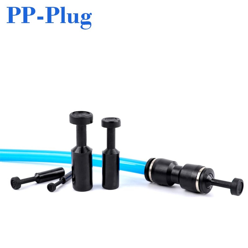 100Pcs Push-to-Connect Fitting Plug, Pneumatic Cap Style Blanking Plugs for
