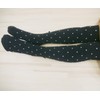 Filloie 88-185-150-005 Filloie Pin Dot Tights with Grosgrain Ribbon Baby