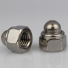 Pack of 10 Cap Nuts M10 Self-Locking with Non-Metallic Clamping