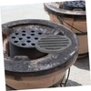 ULTECHNOVO Round Fireplace Grate for Indoor and Outdoor Use Fireproof
