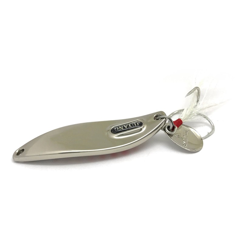 重厚感溢れる超肉厚ヘビー スプーン LEECH リーチ (シルバー, 30g) ［ ショアジギング ヒラメ ブリ