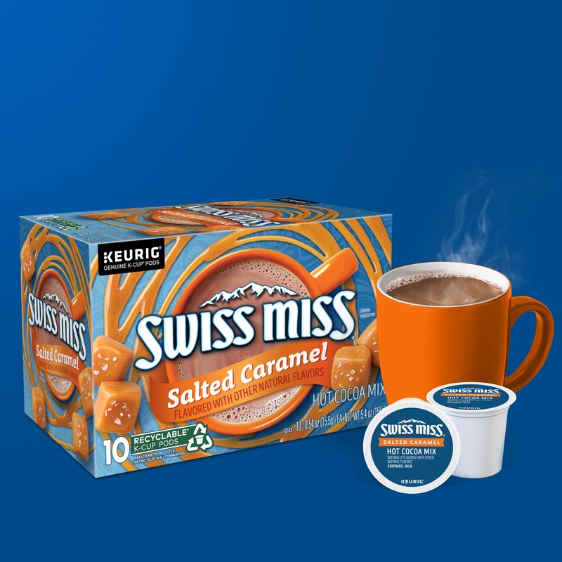Swiss Miss Salted Caramel Hot Cocoa, Keurig Single Serve K-Cup