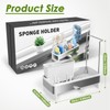 Ewaiira Stainless Steel Sink Caddy, Sponge Holder for Kitchen Sink
