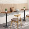 HOOBRO Bar Table Adjustable Round Pub Table Dining Table Cocktail