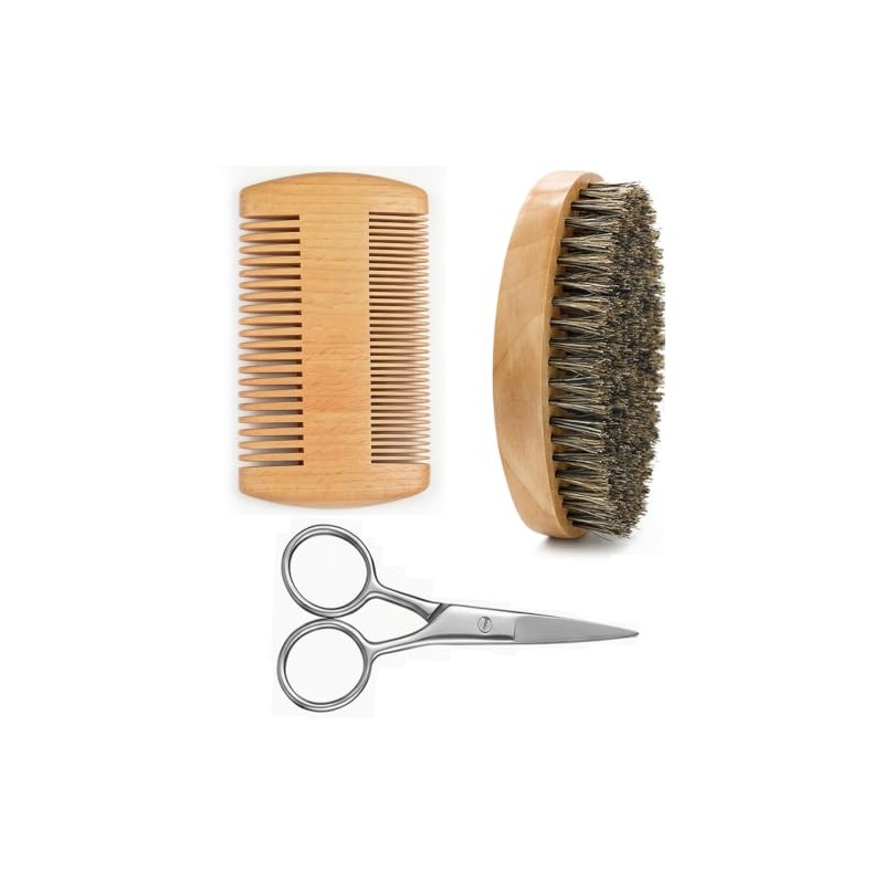 3 Piezas Cepillo Para Barba, Cepillo Para Barba Hombre, Set