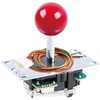SANWA JLF-TP-8YT Original Joystick Red - for Arcade Jamma Game