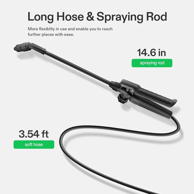 VIVOSUN 1.3Gal/5L Lawn Pump Pressure Sprayer 2.5bar 2 Patton w/