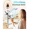 UBeesize 12" Desk Ring Light with Stand and Phone Holder,