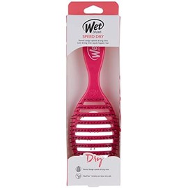 WET BRUSH, Speed Dry Hair Brush Pink, Cepillo Ventilado Desenredante, Minimiza Dolor y Daños, Ideal para Secadora, Desenreda Todo Tipo de Cabello, Cepilla Fácil y Adiós Nudos, Color Rosa