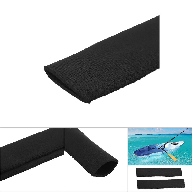 Neoprene Soft Antiskid Protective Paddle Grips for Efficient Paddling (Black)