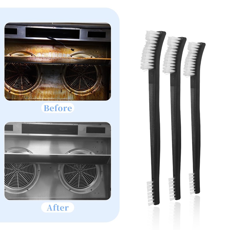 Double-Sided Cleaning Brush Set, 10 Pieces Nylon Cleaning Brushes with