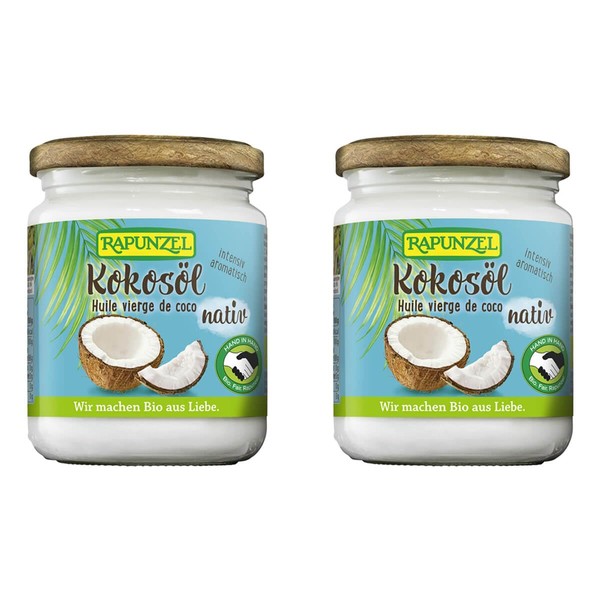Rapunzel Organic Coconut Oil Virgin HIH (2 x 216 ml)