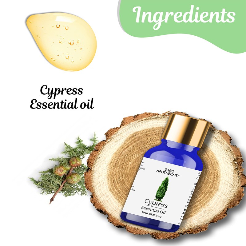 Sage Apothecary Cypress Essential Oil - 10 ML
