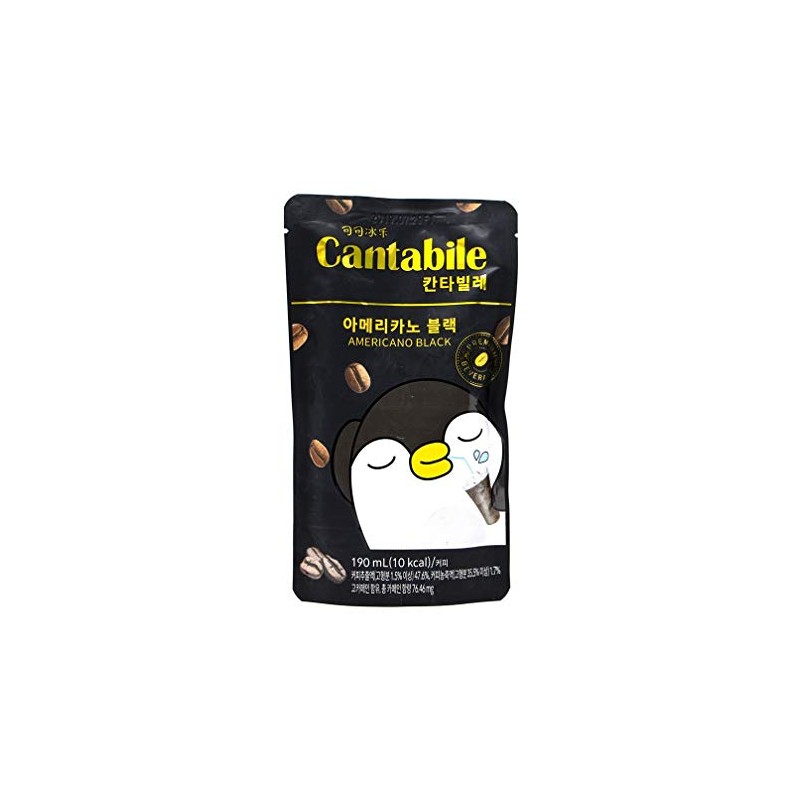 Cantabile Coffee Drink 3 Pouch(190ml, 6.40 FL OZ), 1 Set;