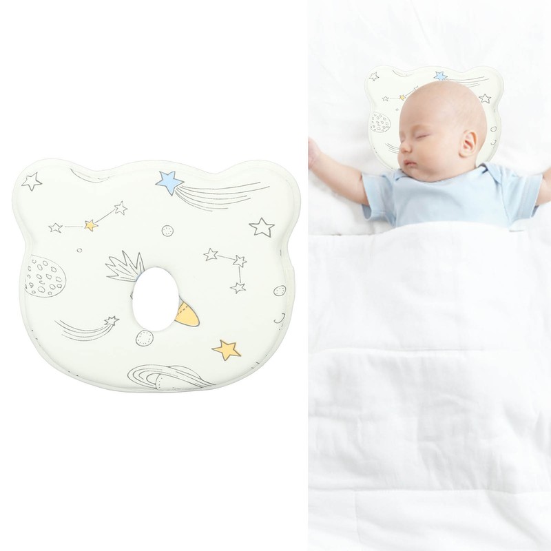 Baby Head Shaping Pillow Prevent Flat Head Cartoon Pattern Soft