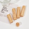 NICENEEDED 4 PCS 5g Bamboo Lipstick Tubes, Refillable DIY Lip