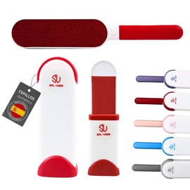 SILVERSTORE® ️ 2 Bürsten für Haus und Reisen, Haarentferner für Haustiere, Fusselbürste, Kleidung, entfernt Haare, Katzen, Hunde und Kleidung usw. (rot)