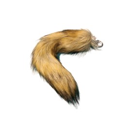 permangallop Fox Tail Pendant, Foxtail Car, Key Ring, Animal Tail Accessories, Bag Charm, Plush Pendant, Large Plush Keyring, Dance Props, beige