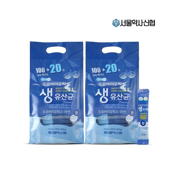 [Seoul Pharmacist Credit Union](T) Probiotics Live Lactobacillus 2.5g 120 packets (refill pack) 1+1, no option / [서울약사신협](T)프로바이오틱스 생유산균 2.5g 120포(리필팩) 1+1, 옵션없음
