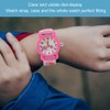 Children Watch Cartoon Pattern Waterproof PVC Strap Quartz Children WatchPink