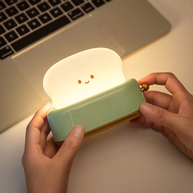 Bread Maker Night Light USB Rechargeable Stepless Dimming LED Desk