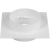 Duct Connector Flange 4 Inch / 100mm, Plastic Straight Pipe