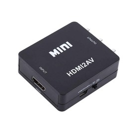 Mini Composite Mini HDMI2AV Digital HDMI to AV Video Converter Adapter 720p/1080p (Black)