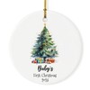 FLEXISAVVY Baby's First Christmas 2023 Ceramic Ornament