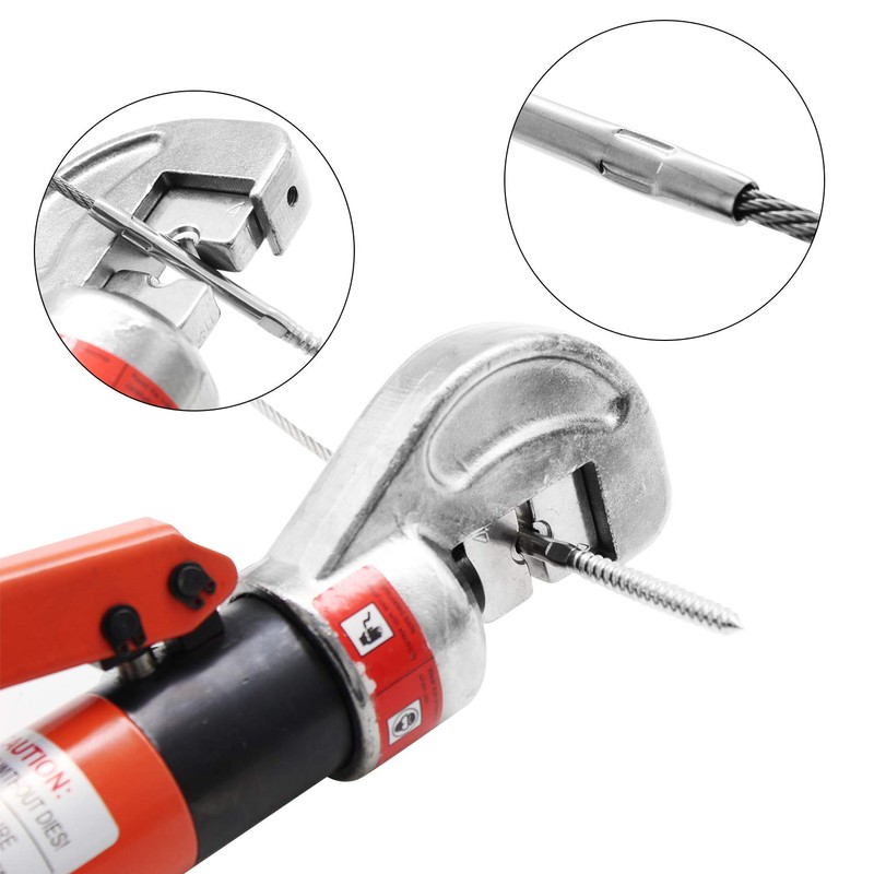 CKE Upgraded Hydraulic Crimping Tool/Hydraulic Crimper for 1/8" 5/32" 3/16"