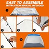 Portable Paint Tent, Large Paint Booth with Built-in Floor, Mesh
