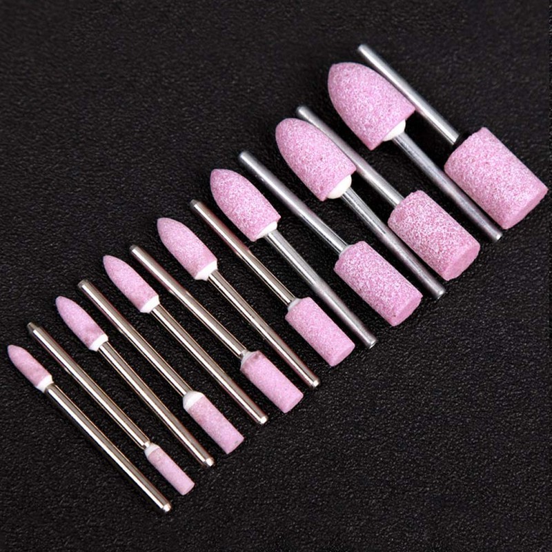 Oudtinx 100 pcs Abrasive Stone Points Electric Grinding Dremel Accessories