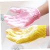Healeved 8pcs Double-sided Exfoliating Bath Gloves Five Fingers Body Scrubber