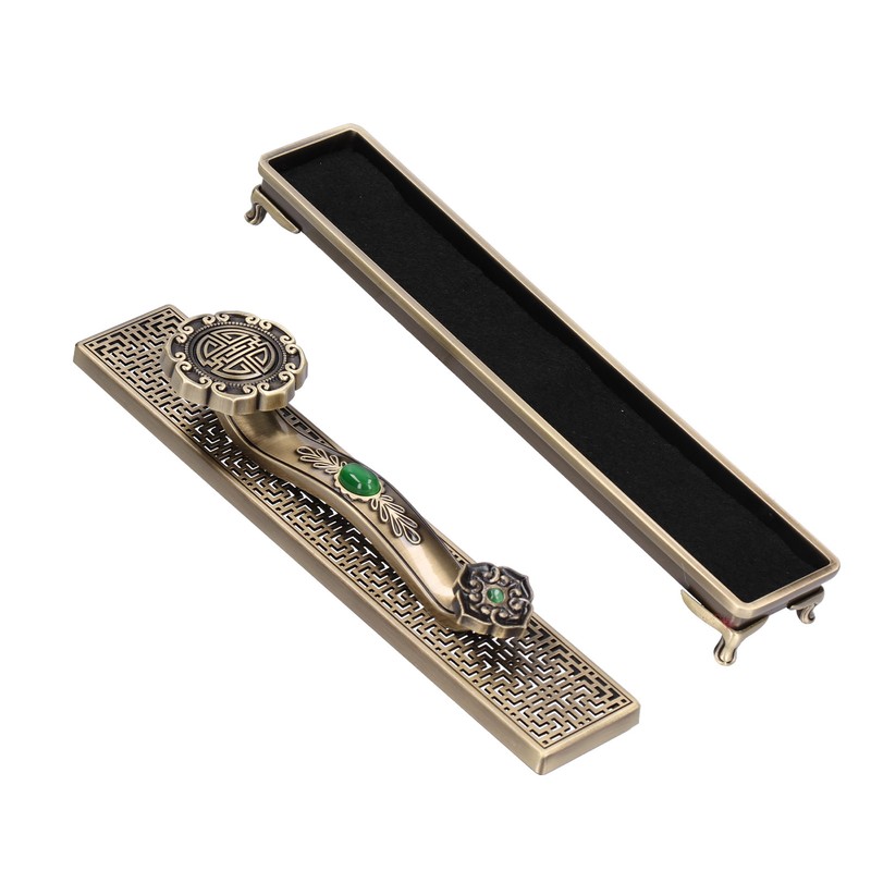 Metal Incense Holder Ruyi Antique Incense Stick Burner for Home