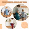 Gewitt Foldable Toddler Kitchen Stool Helper - Adjustable Height Folding