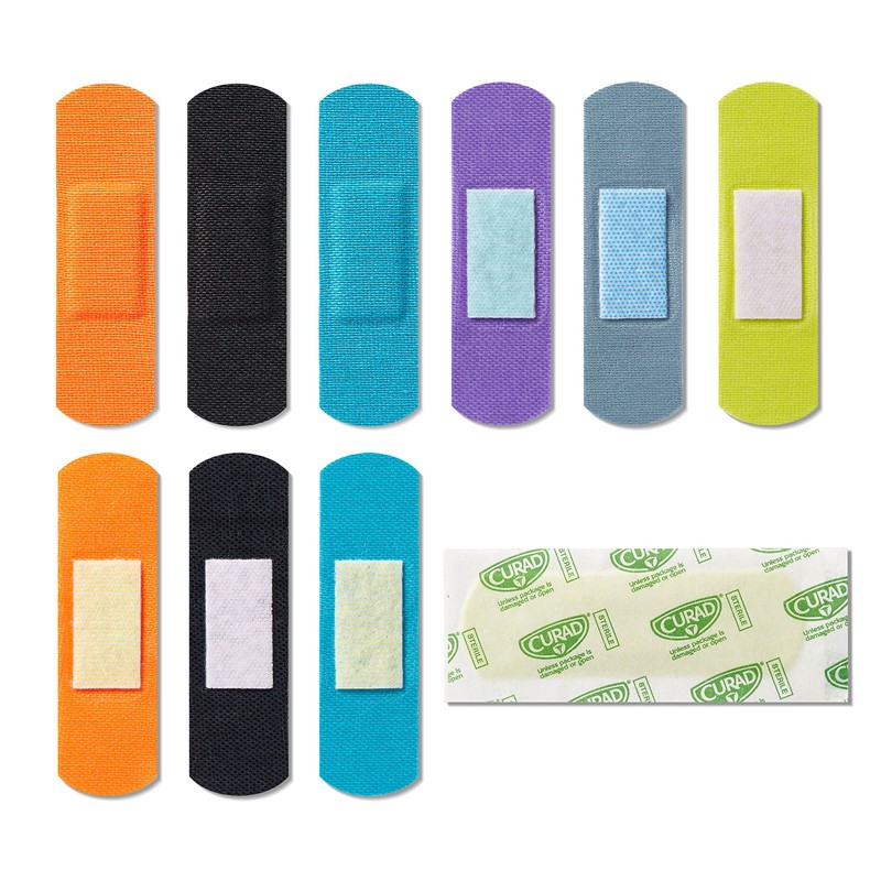 Curad-CUR5020 Performance Series Antibacterial Adhesive Bandages, 1 X 3.25 Inch,