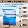 VELVETIO Beach Towel 100 x 180 cm, Extra Large 100%