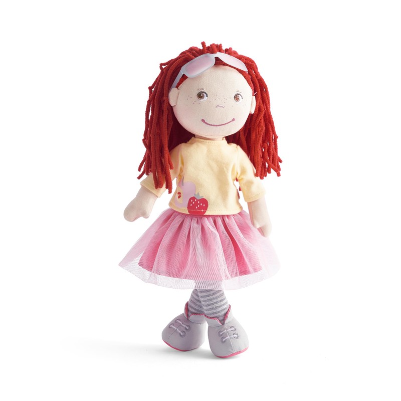 HABA Ava Doll, 30 cm Doll with Glasses, Rag Doll