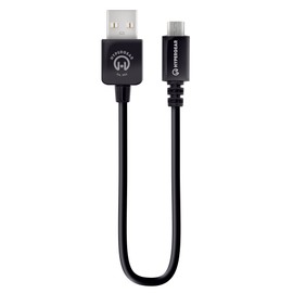 HyperGear Charge & Sync Tangle-Free Durable Micro USB Cable 6in/15cm. Charge and Transfer Data at Lightning Speeds Compatible for USB Micro Devices