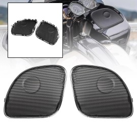 Unbranded Front Fairing Speaker Grille Covers Kit For Harley Road Glide FLTRX ST FLTRXST