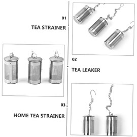 Ciieeo 3pcs 304 Stainless Steel Tea Strainer Loose Leaf Tea Ball Mesh Tea Infuser Tea Infuser Basket Stainless Steel Tea Filter In Cup Tea Strainer Metal Teapot Tea Leaker Tea Bag Coffee
