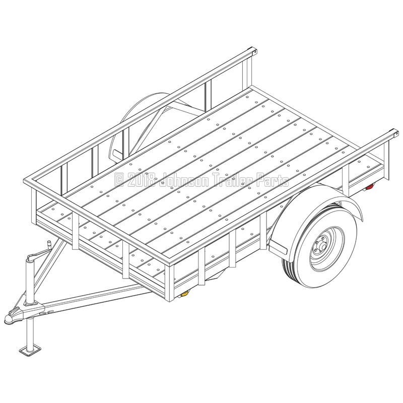5′ x 8′ Utility Trailer Plans – 3,500 lb Capacity