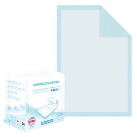 25 x ARNOMED Incontinence Pads Disposable Absorbent Hospital Pads 60 x 40 cm Baby Changing Mat Disposable 5-Layer Cellulose Pads Bed for Incontinence Bed Pads Disposable Changing Mat