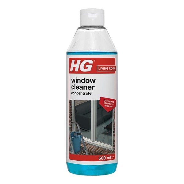 HG Window Cleaner, Professional Super Concentrated Formula for Clean Streak-Free Shine, Used by Professional Window Cleaners - 500ml (297050106)