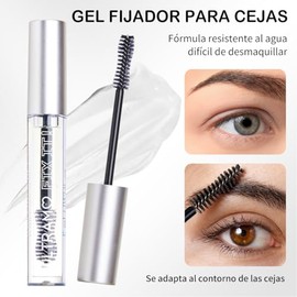 Brow Glue, Gel de Cejas con Fijación, Gel Fijador de Cejas 2PZ Transparente | Efecto Laminado, Resiste al Sudor y sin Residuos, Ideal para peinar Ceja