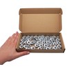 SKIR'CO (50 pcs) Hex Nuts M10, Serrated Flange Hex Nut,
