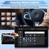 NHOPEEW Rotatable Single Din Car Stereo with Wireless Carplay and