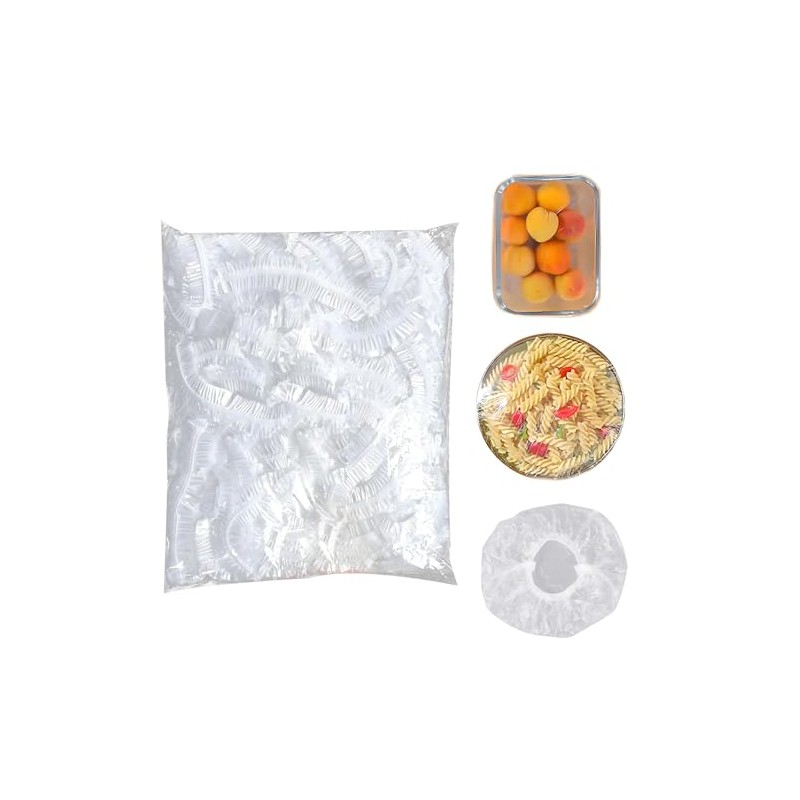 Cubiertas de plástico extra grandes para cuencos - 100 piezas,